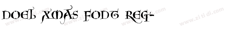 Noel Xmas Font Reg字体转换 Noel Xmas Font Reg字体转换